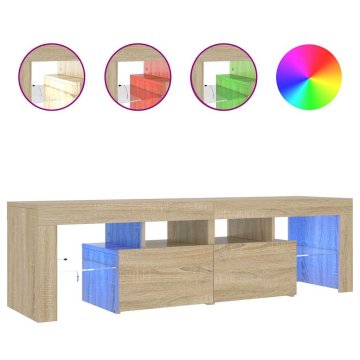 Vidaxl TV omarica z LED lučkami 140x36,5x40 cm
