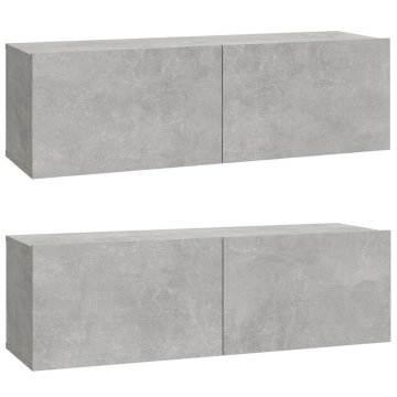 Vidaxl TV omarica 2 kosa 100x30x30 cm konstruiran les