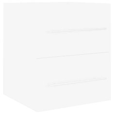 Vidaxl Omarica za umivalnik bela 41x38,5x48 cm inženirski les