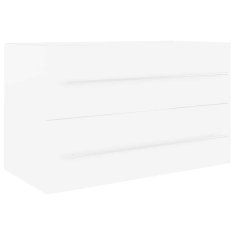 Vidaxl Omarica za umivalnik bela 80x38,5x48 cm inženirski les