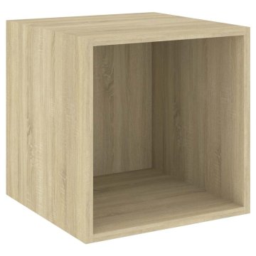 Vidaxl Stenska omarica sonoma hrast 37x37x37 cm inženirski les