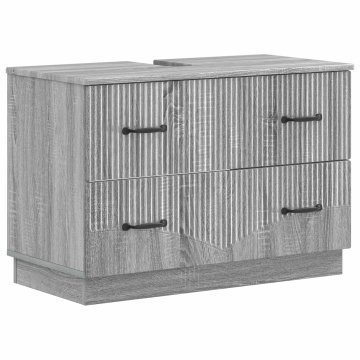 Vidaxl Kopalniška omara za umivalnik HOORN Siva Sonoma 82 x 41 x 56 cm