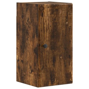 Vidaxl Kopalna stenska omarica BREDA Dimljen hrast 30 x 31 x 59 cm