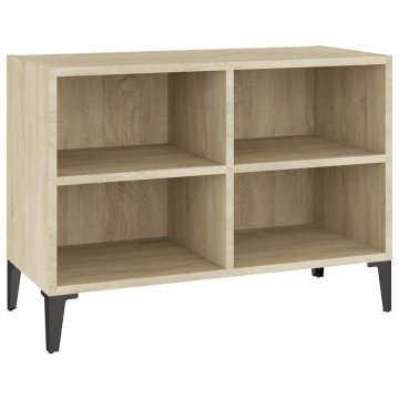 Vidaxl TV omarica s kovinskimi nogami sonoma hrast 69,5x30x50 cm