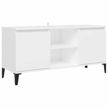 Vidaxl TV omarica s kovinskimi nogami 103,5x35x50 cm