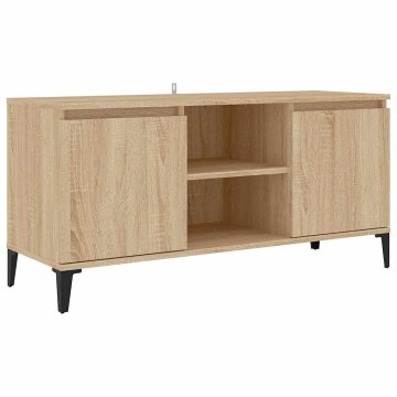 Vidaxl TV omarica s kovinskimi nogami 103,5x35x50 cm