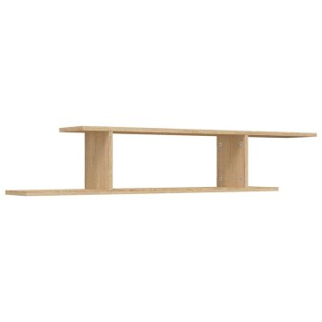 Vidaxl Stenska TV polica 125x18x23 cm iverna plošča