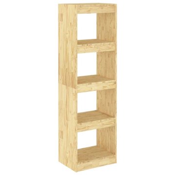 Vidaxl Knjižna omara/pregrada 40x30x135,5 cm trdna borovina