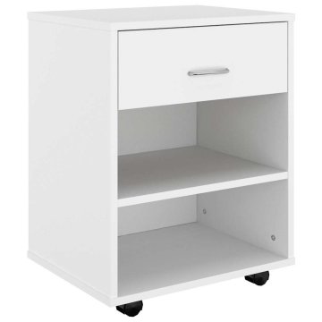 Vidaxl Omarica na kolesih 46x36x59 cm iverna plošča