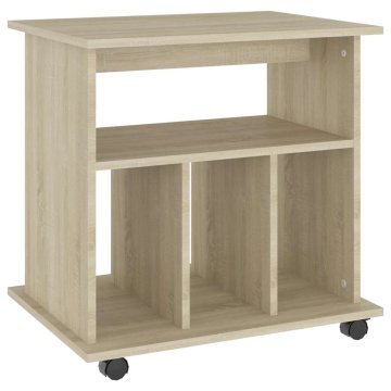 Vidaxl Omarica na kolesih 60x45x60 cm iverna plošča