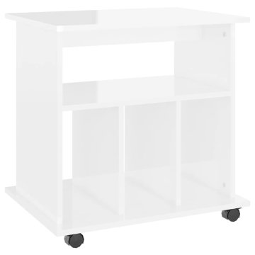 Vidaxl Omarica na kolesih 60x45x60 cm iverna plošča
