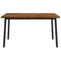 Vidaxl Kvadratna jedilna miza 140 x 90 x 75 cm Masiven les akacije