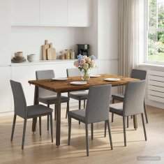 Vidaxl Kvadratna jedilna miza 140 x 90 x 75 cm Masiven les akacije