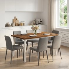 Vidaxl Kvadratna jedilna miza 140 x 90 x 75 cm Masiven les akacije