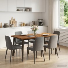 Vidaxl Kvadratna jedilna miza 160 x 70 x 75 cm Masiven les akacije