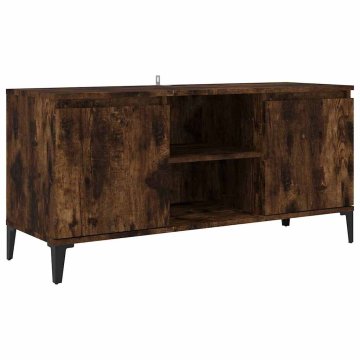 Vidaxl TV omarica s kovinskimi nogami 103,5x35x50 cm