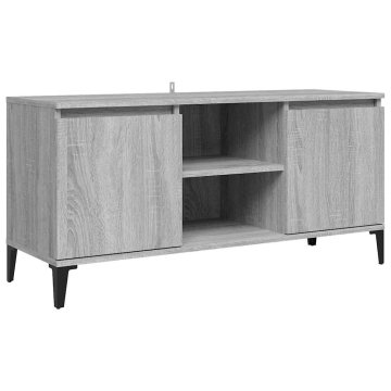 Vidaxl TV omarica s kovinskimi nogami 103,5x35x50 cm