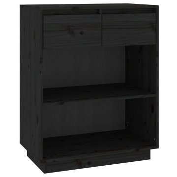 Vidaxl Konzolna omarica 60x34x75 cm trdna borovina