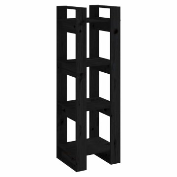 Vidaxl Knjižna omara/pregrada 41x35x125 cm trdna borovina