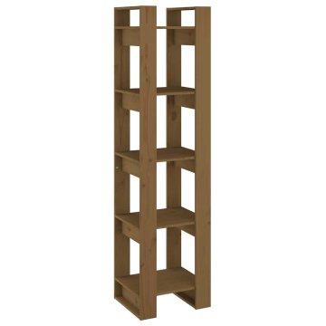 Vidaxl Knjižna omara/pregrada 41x35x160 cm trdna borovina