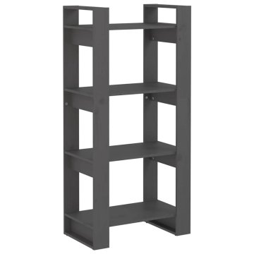 Vidaxl Knjižna omara/pregrada 60x35x125 cm trden les