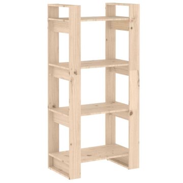 Vidaxl Knjižna omara/pregrada 60x35x125 cm trden les