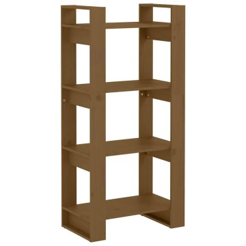 Vidaxl Knjižna omara/pregrada 60x35x125 cm trden les