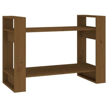 Vidaxl Knjižna omara/pregrada 80x35x56,5 cm trden les