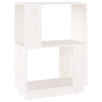 Vidaxl Knjižna omara/pregrada 51x25x70 cm trdna borovina
