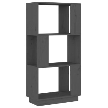 Vidaxl Knjižna omara/pregrada 51x25x101 cm trdna borovina
