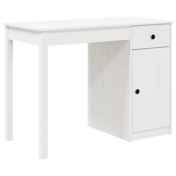 Vidaxl Pisalna miza 100x50x75 cm trdna borovina