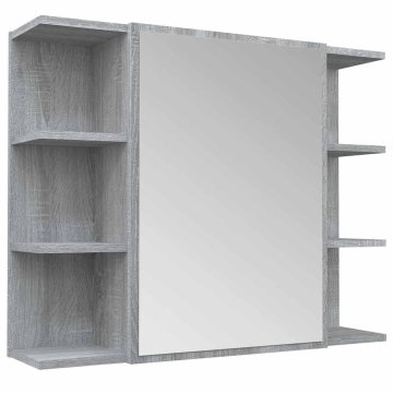 Vidaxl Kopalniška omarica z ogledalom 80x20,5x64 cm