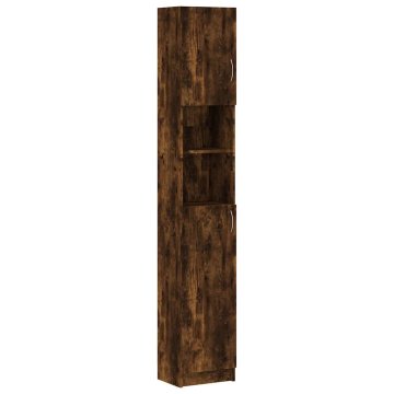 Vidaxl Kopalniška omarica 32x25,5x190 cm iverna plošča