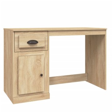 Vidaxl Pisalna miza s predali 115x50x75 cm inženirski les