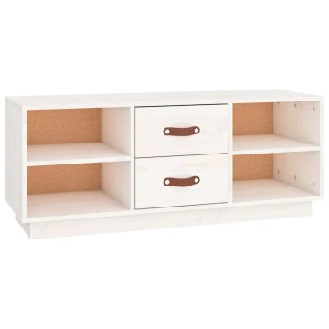 Vidaxl TV omarica 100x34x40 cm trdna borovina