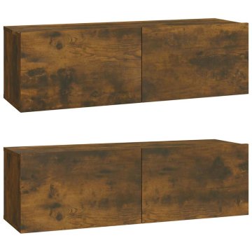 Vidaxl TV omarica 2 kosa 100x30x30 cm konstruiran les