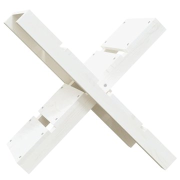 Vidaxl Držalo za drva 47x39,5x48 cm trdna borovina