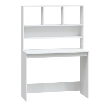 Vidaxl Pisalna miza s policami 102x45x148 cm inženirski les