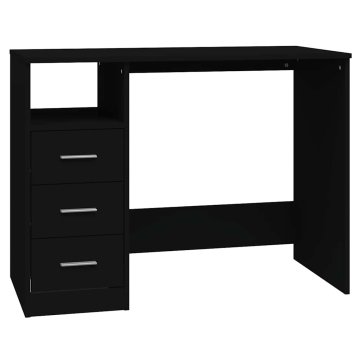Vidaxl Pisalna miza s predali 102x50x76 cm inženirski les