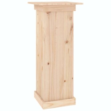 Vidaxl Stojalo za rože 40x40x90 cm trdna borovina