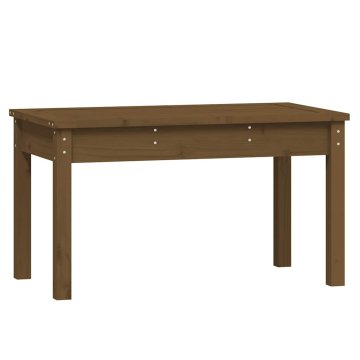 Vidaxl Vrtna klop medeno rjava 80x44x45 cm trdna borovina
