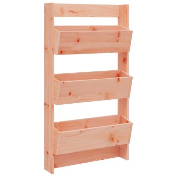 Vidaxl Stenska korita 3-nadstropna 60x18,5x110 cm trden les douglas