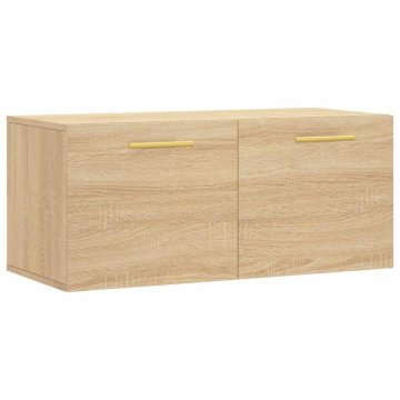 Vidaxl Stenska omarica sonoma hrast 80x36,5x35 cm inženirski les