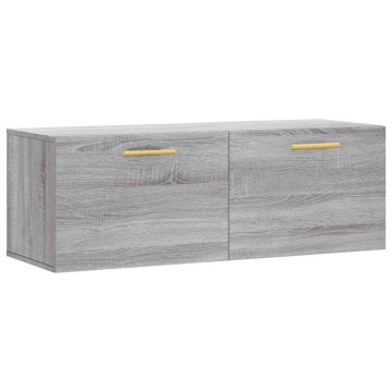 Vidaxl Stenska omarica siva sonoma 100x36,5x35 cm inženirski les