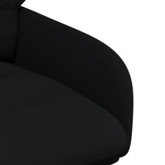 Vidaxl Vrtilne jedilne stole 2 kos Umetno usnje Črna 59 x 59,5 x 90 cm