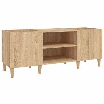 Vidaxl Omarica za plošče iz hrasta sonoma 121x38x48 cm inženirski les
