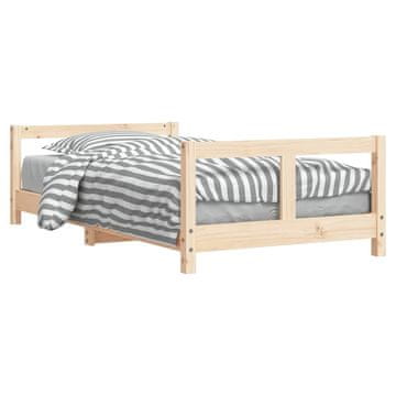 Vidaxl Otroški posteljni okvir 80x160 cm trdna borovina