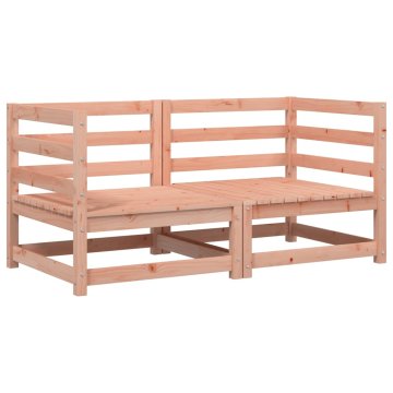 Vidaxl Kotni vrtni kavči 2 kosa 70x70x67 cm trden les douglas