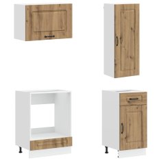 Vidaxl Kuhinjska enota KALMAR 8 kos Artisan hrast Inženirski les