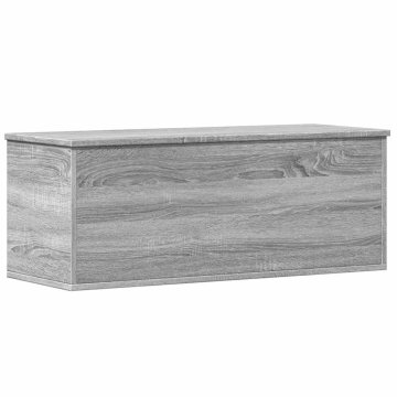 Vidaxl Škatla za shranjevanje siva sonoma 90x35x35 cm inženirski les